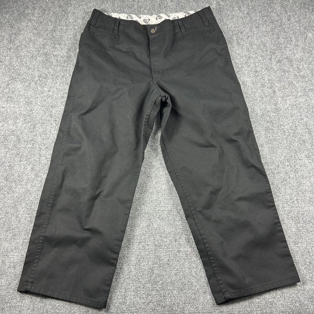 Ben Davis Pants Mens 42x30 Black Gorilla Cut Wide Leg‎ Workwear Chino Casual